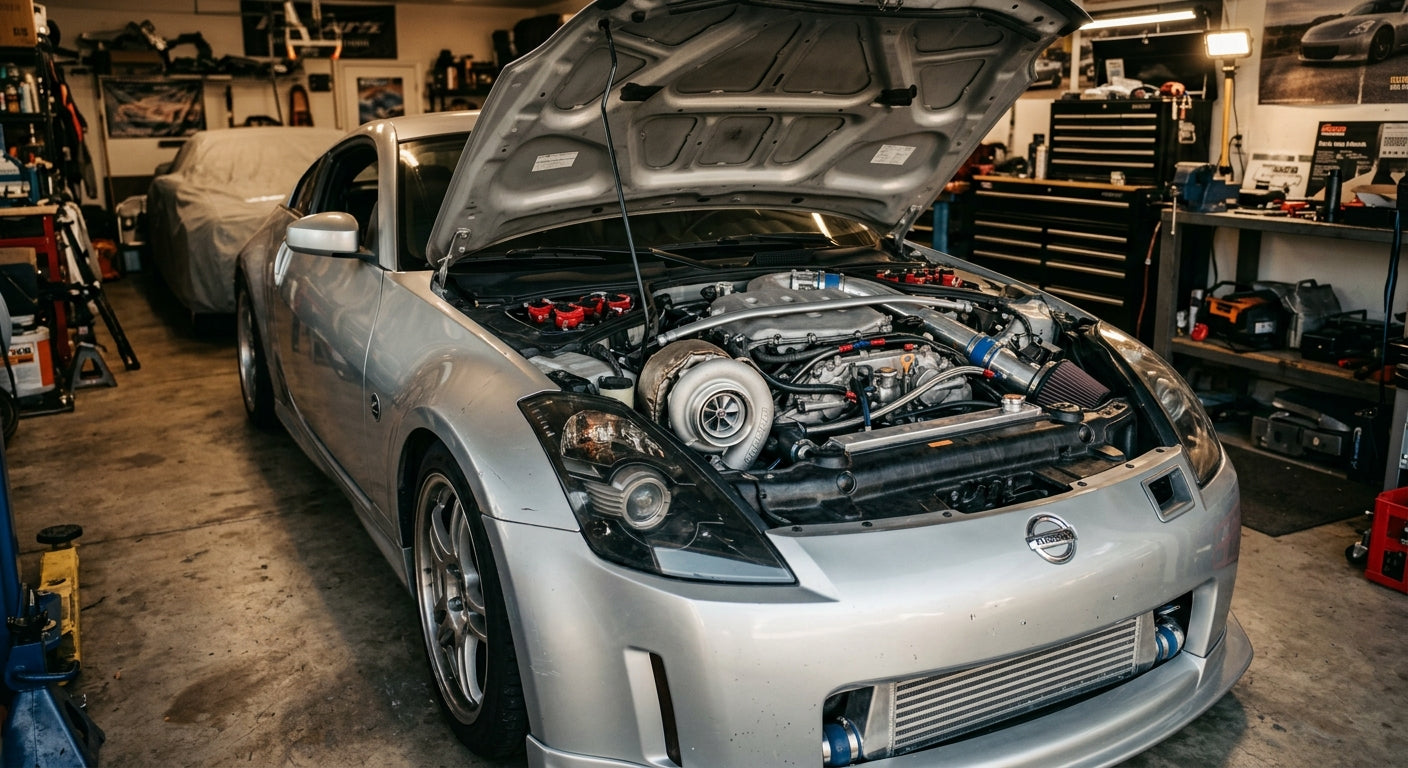 Nissan 350Z Z33 VQ35 Turbo Build: What You Need to Know - nissan 350z z33 vq35 turbo build | Trimotive Performance