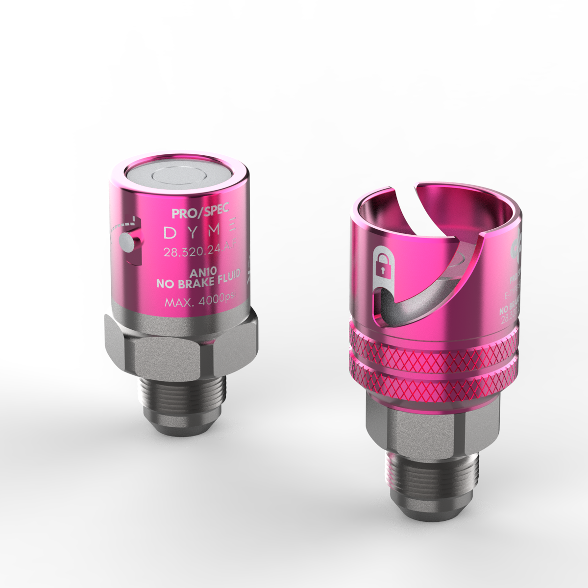 DYME PRO/SPEC dry break couplings PS Purple