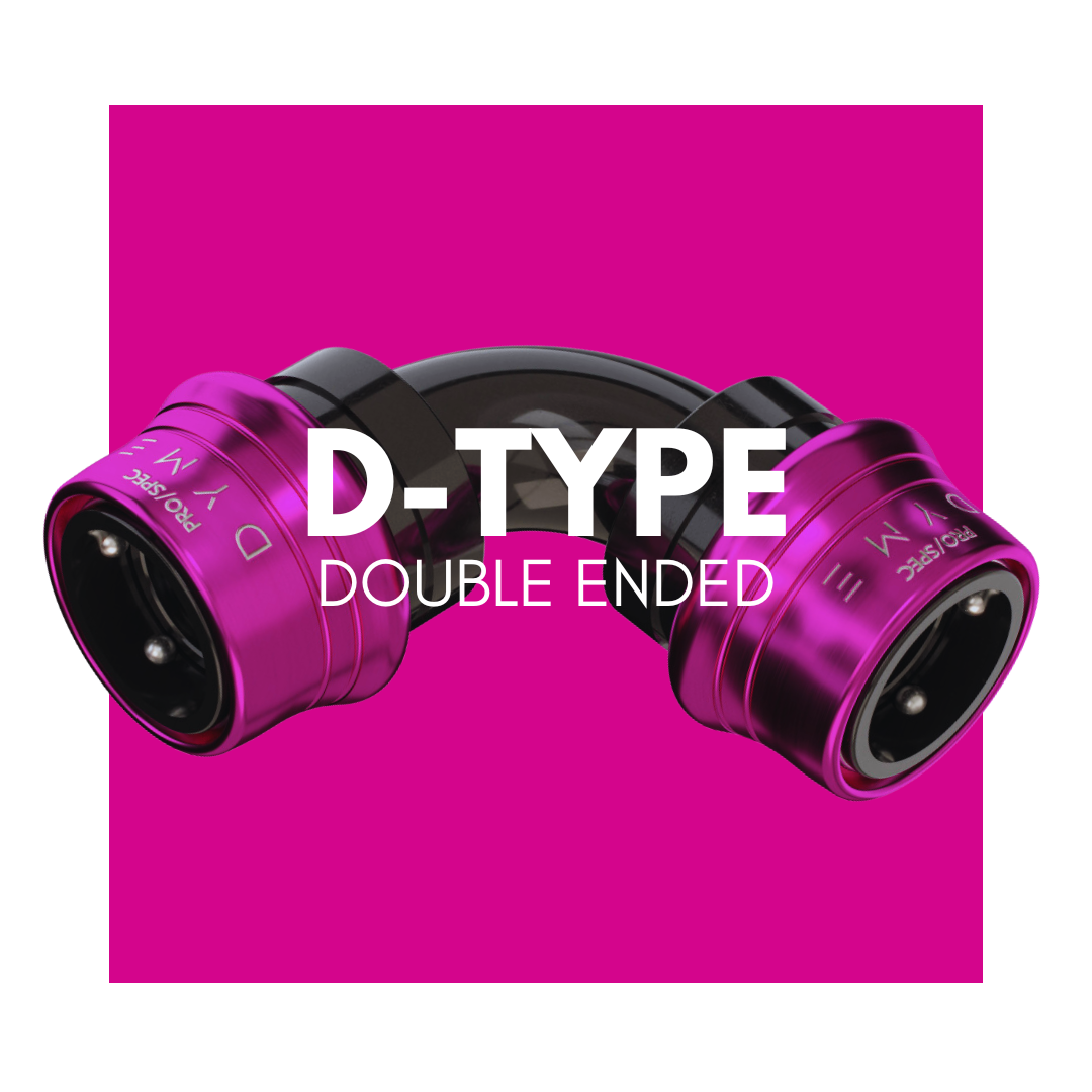 DYME PRO/SPEC D-Type Dual End PS Purple fitting