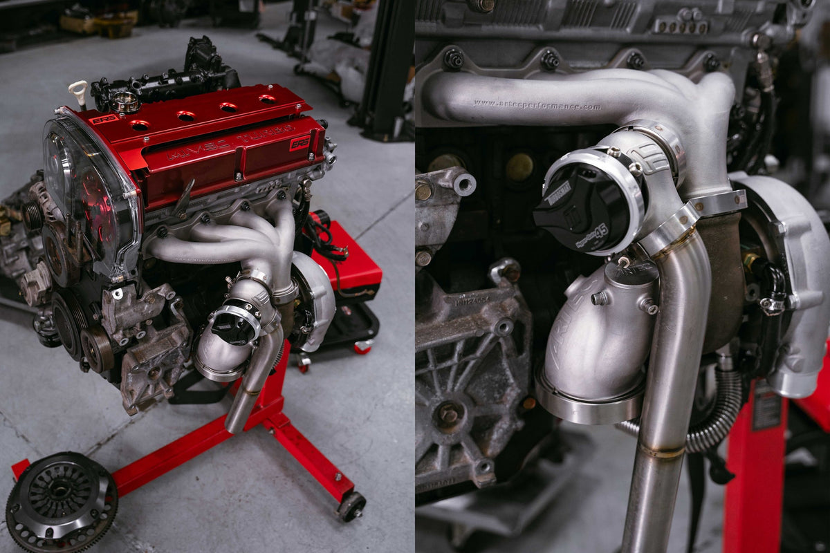 Mitsubishi Evo 4-9 Dump Pipe Adapter for Low Mount V-Band Exhaust Manifold