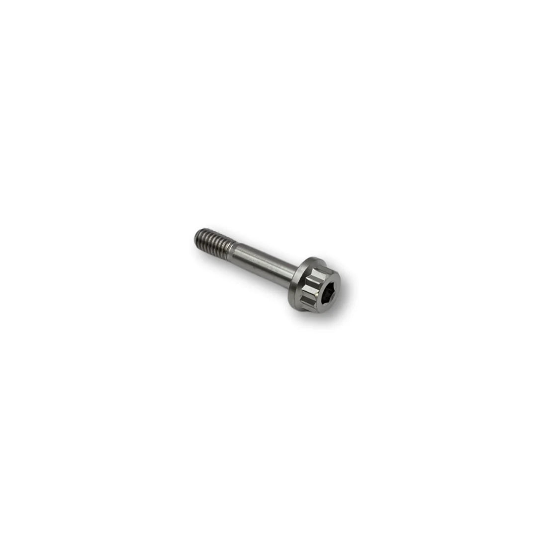 M6x31 Pitch 1.0 Flange Titanium Bolt 12 Point - 10 A/F - 20mm Shank
