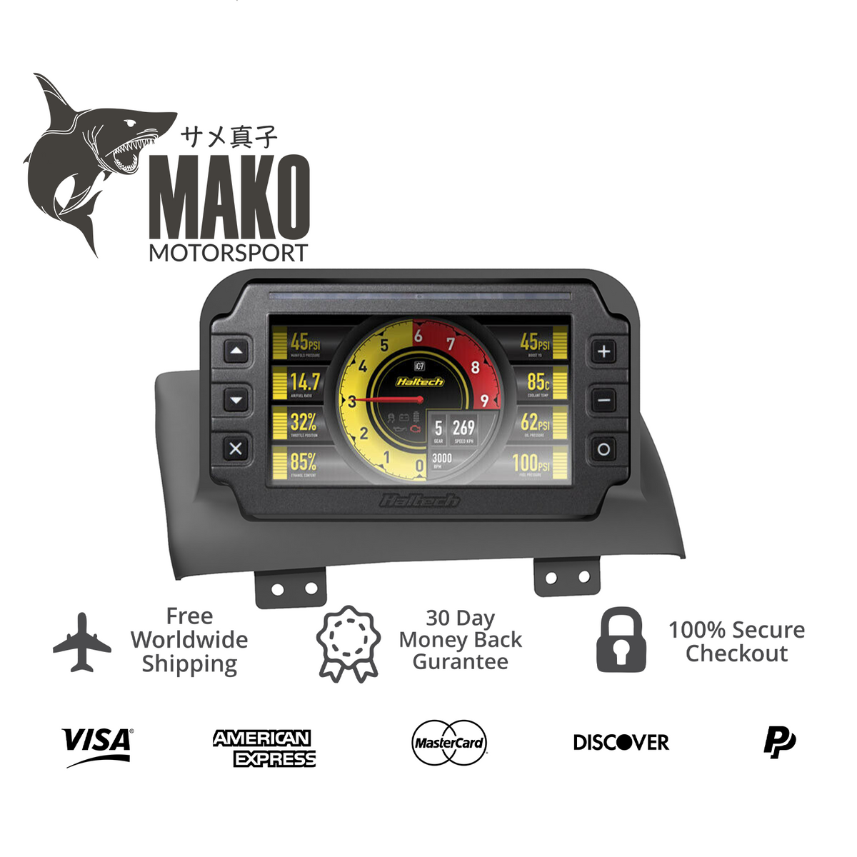 Mako Haltech Dash Mount | Nissan Skyline R34 MFD (display sold separately)