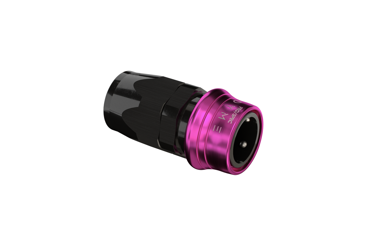 DYME PRO/SPEC B-Type Reusable Swivel PS Purple straight fitting