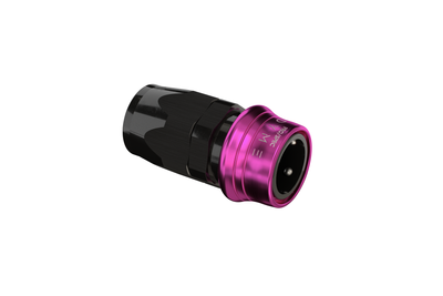 DYME PRO/SPEC B-Type Reusable Swivel PS Purple straight fitting