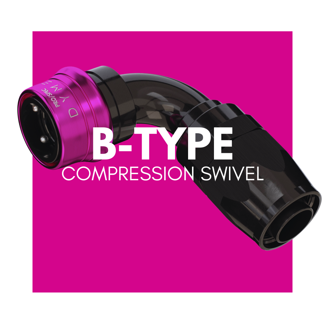 DYME PRO/SPEC B-Type Reusable Swivel PS Purple