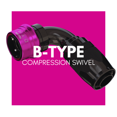 DYME PRO/SPEC B-Type Reusable Swivel PS Purple
