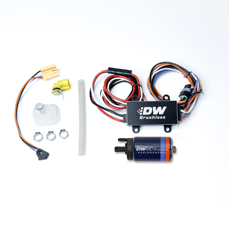 DeatschWerks DW440 Brushless Fuel Pump with Two-Speed Controller for RX-8 and 370Z