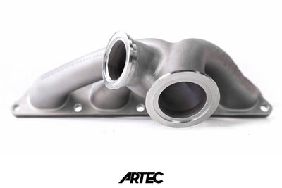 Mitsubishi Evo 4-9 4G63 Exhaust Manifold Low Mount V-Band (Reverse Rotation)