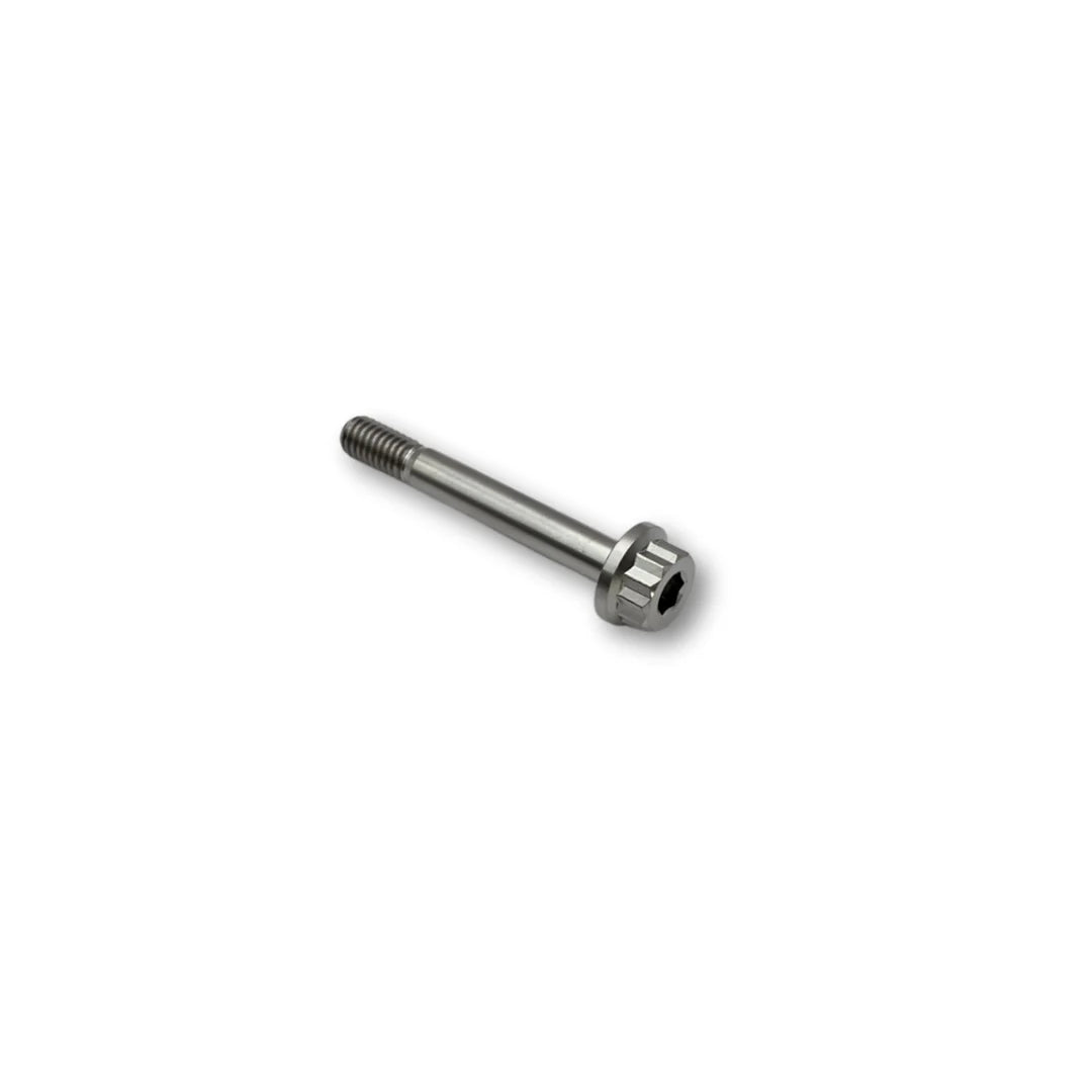 M6x43.5 Pitch 1.0 Flange Titanium Bolt 12 Point - 10 A/F - 32.5mm Shank