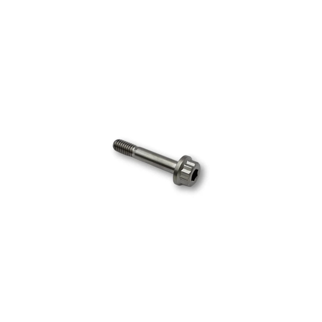 M6x33.5 Pitch 1.0 Flange Titanium Bolt 12 Point - 10 A/F - 22.5mm Shank
