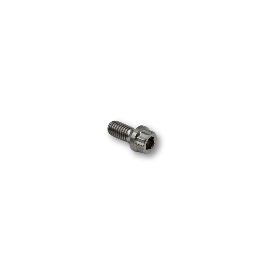 M8 x 16mm Pitch 1.25 Flanged Titanium Bolt 12 point - 10 A/F 5mm Shank