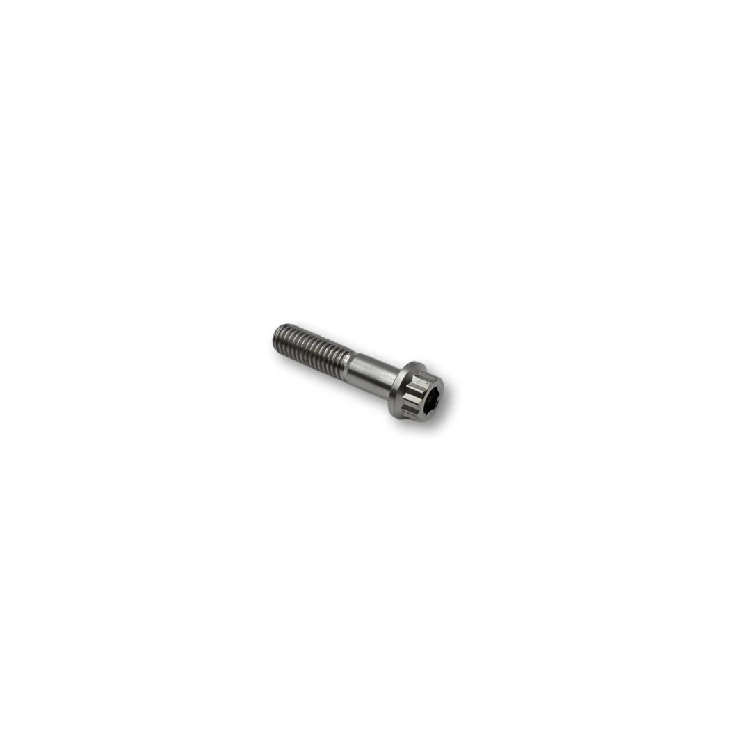 M8 x 35mm Pitch 1.25 Flanged Titanium Bolt 12 point - 10 A/F 15mm Shank