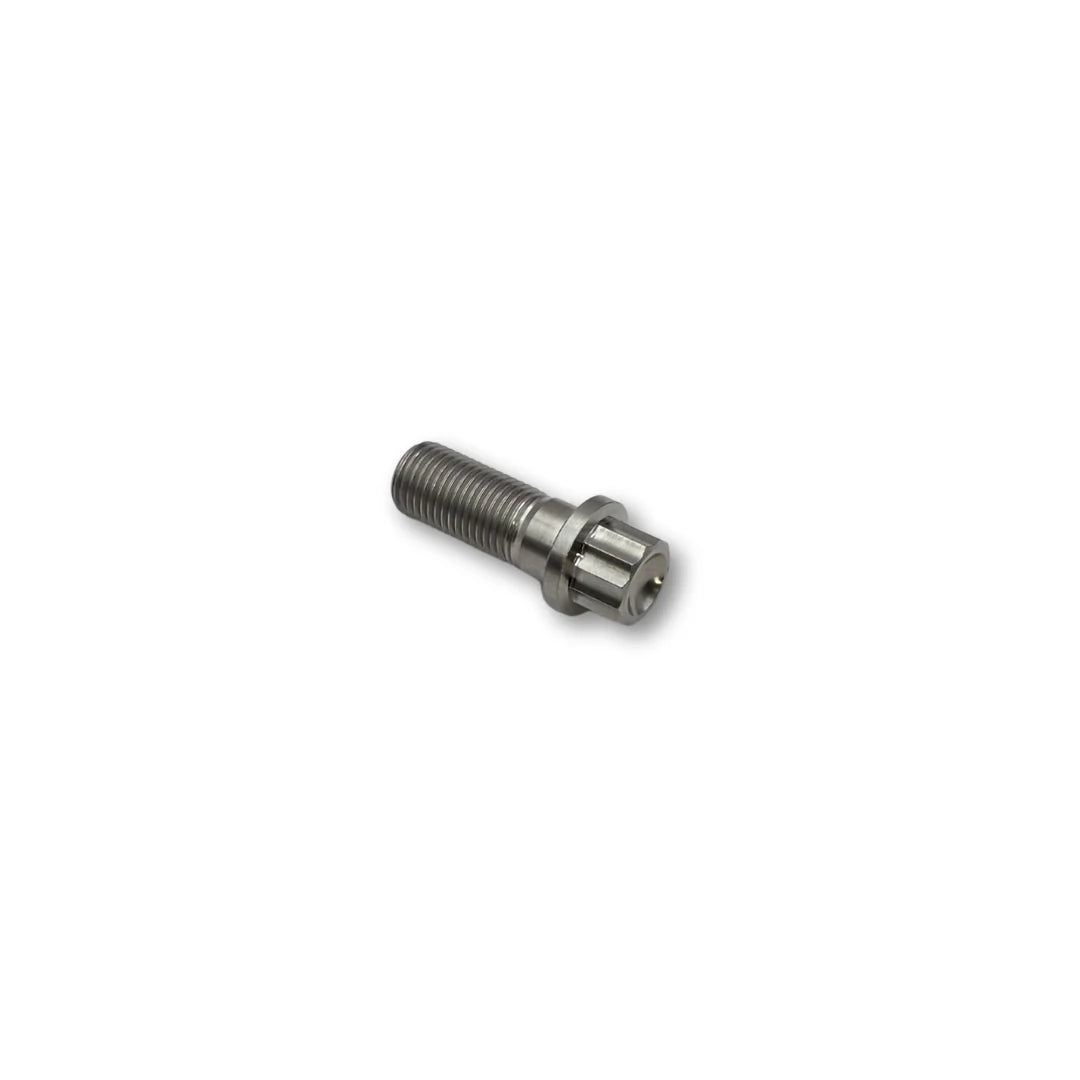 M12x30 Pitch 1.25 Flanged Titanium Bolt 12 Point - 12 A/F 7mm Shank